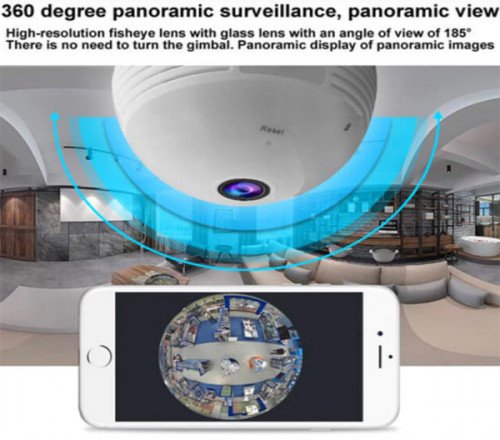 Kamera WiFi sijalica 3D panorama kamera