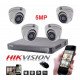 Video nadzor sa 4 DOME 5MP kamere HIKVISION