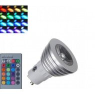 RGB sijalica sa daljinskim upravljačem GU10 3W 