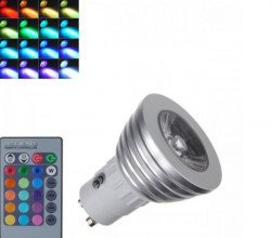 RGB sijalica sa daljinskim upravljačem GU10 3W  RGB sijalica sa daljinskim upravljačem GU10 3W