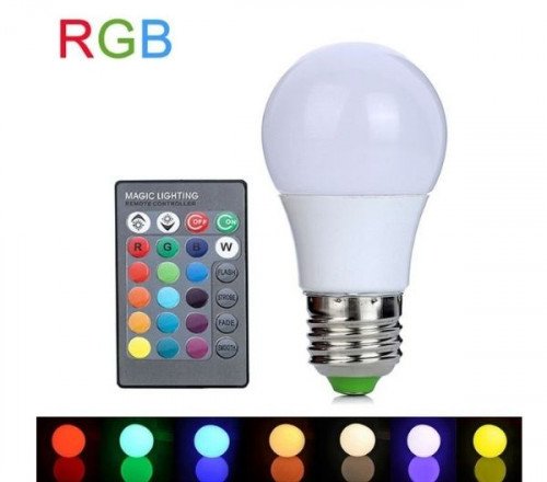 LED sijalica E27 RGB sa daljinskim