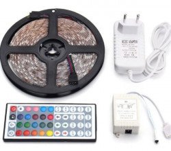 RGB LED traka 10m 5050 sa daljinskim i kontrolerom