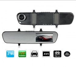 Retrovizor LCD sa prednjom i rikverc kamerom Retrovizor LCD sa prednjom i rikverc kamerom